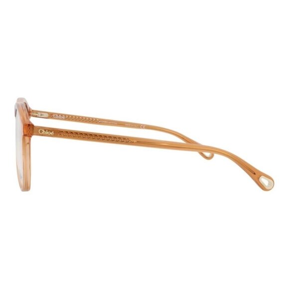 Chloé Womens Aviator Orange Orange Transparent Fashion Designer Eyewear - Picture 3 of 4